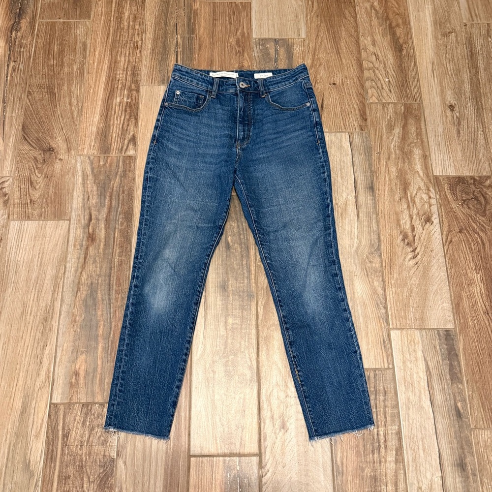 Pilcro Mid-Rise Straight-Leg Jeans